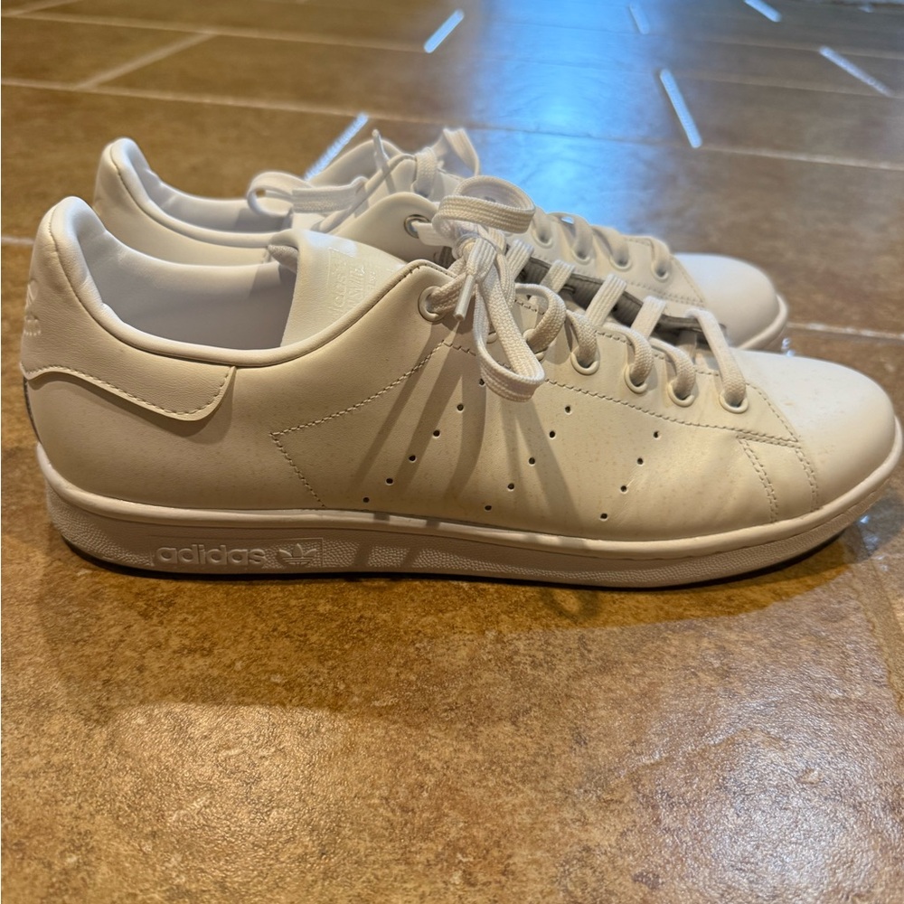 Adidas Stan Smith Men’s Sneakers White Leather Size 12 Classic Clean